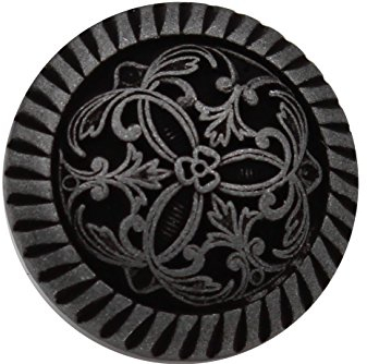 10 Stück silber matt schwarz Metallknöpfe edles Muster Ösenknöpfe 12mm, 18mm oder 20mm made in Germany (20mm)