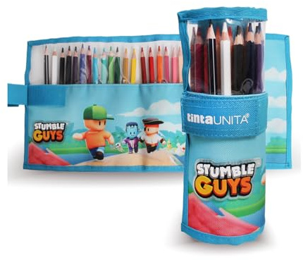 Pool Over Stumble Guys - Rollo de 24 lápices de colores + 1 lápiz All Blue