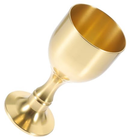 PAMINGONO Copa De Vino De Latón Resistente Al Desgaste Copa De Ofrenda Budista Exquisita Vintage Suministros para Ofrendas De Mesa