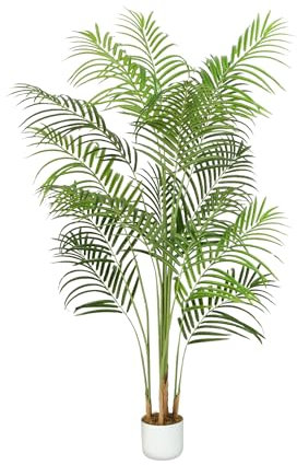 5ft Artificial Palm Tree – Realistic Fake Palm Tree Decor for Indoor & Outdoor – Large Tropical Faux Palm Tree, Low Maintenance Artificial Indoor Plant, Fake Palm for Home, Office & Patio