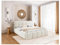 MEBLINI Salerno Polsterbett 140x200 mit Lattenrost - Bubble Bett - Cloud - Marshmallow Bed - Kopfteil Bett mit Stauraum - Betten - 140x200 - Weiß Milch Boucle ohne Matratze