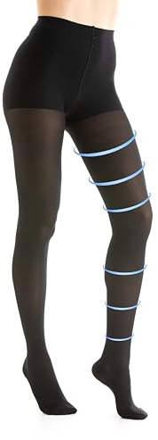 Gi&Gi Collant Compressivi Donna 70 Den 14-16 mmHg, Nero, L