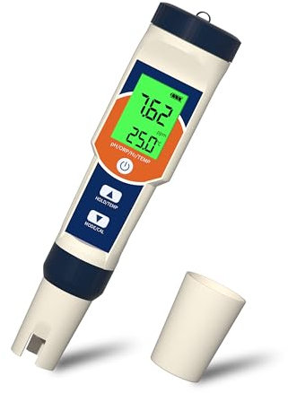 YIYEGO Hydrogen Water Tester for Hydrogen Water Bottle, pH Meter for Water, 4 in 1 pH/ORP/H2/Temp Tester Kit, Accurate pH Hydrogen ORP Meter for Drinking Water