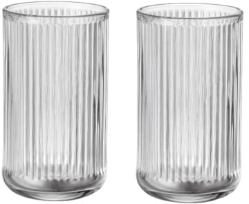 Supercap - Portaspazzolino in vetro con bordi dorati, bicchiere trasparente porta pennelli da trucco per comodino, bagno, vanità, confezione da 2 pezzi alti (2pcs clear)