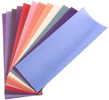 Fangxuee 12 Hojas de Transferencia de Sublimación de Color Sólido de 12 X 4,5 Pulgadas para Vasos, Camisetas, Tazas, Papel de Transferencia de Sublimación DIY