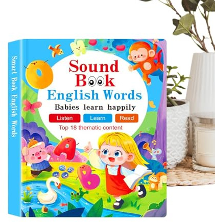 libri audio per bambini | Lettura libri sonori Giocattoli Per Bambini - Giochi Sensoriali Elettronici Con Funzione di apprendimento vocale Per Bambini