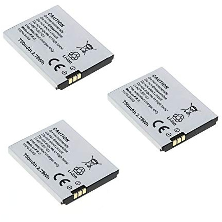 3X Ersatz Akku für AVM Fritz!Fon MT-F C5 C4 M2 ACCU mit 750mAh Li-ion