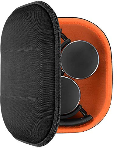Geekria Shield Kopfhörer-Etui, kompatibel mit AKG Y55, Y50BT, Y50, Y500, Y45BT, Y400BT, Y400, N60NCBT und mehr – Hartschalen-Reisehülle mit Kabelaufbewahrung (Schwarz)