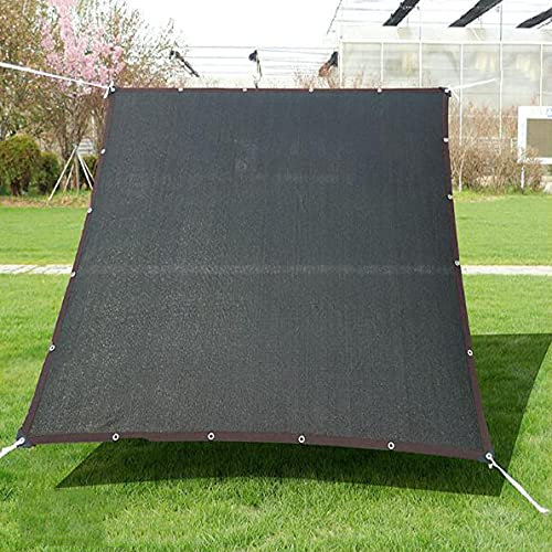 Markiser, Solskugga, HDPE 80% UV-block tårbeständig, för Carport Pergola Patio Pet House (med rep),Black,5x6m