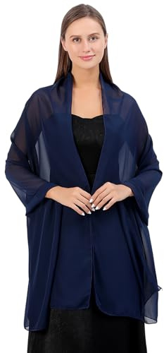 Cckuu Women Chiffon Scarves Elegant Big Size Lightweight Fashion Scarves Shawl Wraps for Spring Autumn Wedding Party