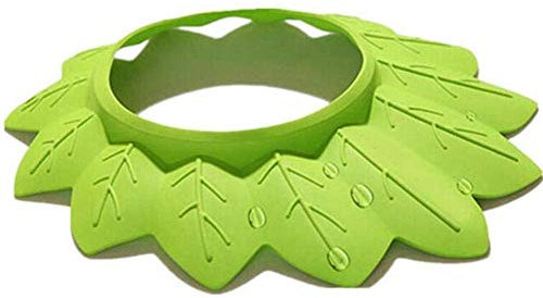 TOPINCN Cuffia da Doccia per Bambini, Morbida Cuffia da Bagno per Bambini a Forma di Foglia Elastica da Bagno Cappello di Sicurezza Visiera da Bagno Cappello da Bagno per Bambini Piccoli