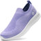 STQ Damen Turnschuhe Slip on Sneakers Leichte Atmungsaktiv Fitness Turnschuhe Freieichuhe Laufschuhe Leiche Walkingschuhe Lila 39 EU