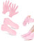 Calze e Guanti Idratanti,Calzini Idratanti per Piedi Calze Idratanti in Silicone Calzini Idratanti Elastici per Donne Piedi Screpolati Asciutti Cura del Piede