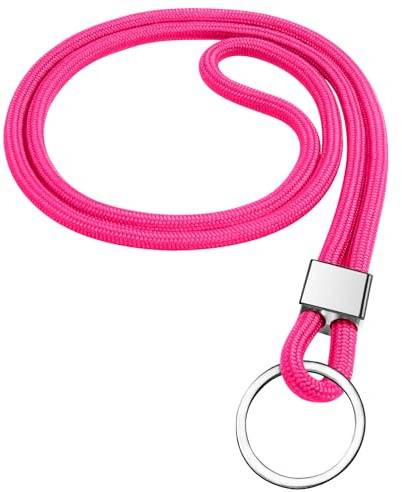 Vicloon Neck Strap with Metal Key Rings and Phone Ring Strap Detachable Lanyards for ID Badge Holder Keys
