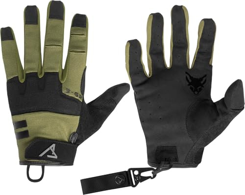 ACE Schakal Mission glove - Taktiska handskar för utomhusbruk - Handskydd för paintball och skyttesport - Oliv II - XL
