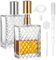 BieMian 2 Pcs Glass Perfume Atomisers Refillable, 100ml Empty Clear Travel Refillable Perfume Bottle, Portable Atomiser Spray Bottles for Women Men Perfume Travel Bottle, with Funnel, Dropper, Squeeze