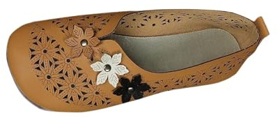 Ballerines Femme Petit Talon Confortable Ballerine Plates Bout Fermé Chaussures à Enfiler Pied Large Chaussures Travail Antidérapant Maille Respirant Slip-ins et Semelle Souple Femmes Élégant Faux