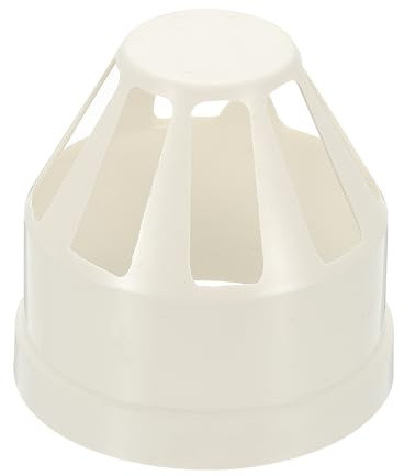PATIKIL Bouchon de ventilation pour tuyau de drainage en PVC, bouchon d'extrémité de 3 pouces pour grille d'aération pour toit, pour raccords de tuyauterie DWV, système d'évacuation,blanc