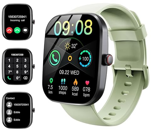 Reloj Inteligente Hombre Mujer, 1.91 Smartwatch con Llamadas Bluetooth y WhatsApp, Monitor de Sueño/Cardíaco/Podómetro, 110+ Modos Deportivos, IP68 Impermeable, 2026 Reloj Deportivo para Android iOS