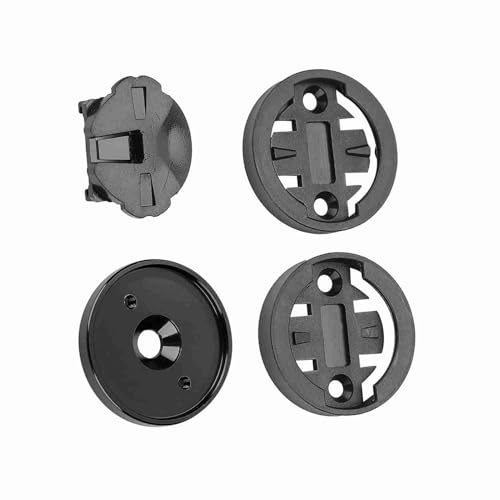 VGEBY1 Fahrradcomputerhalter, Aluminiumlegierung Bike Stem Top Cap Mount GPS Tachometer Kilometerzähler Halterung, Cat Eye, Bryton (Schwarz)