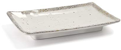 LACOR 63855 - Fuente rectangular de melamina libre de BPA, 35x23'8x4'1 cm | En melamina resistente, para servir y presentar en mesa; libre de BPA, ideal para cocina profesional y uso diario en casa