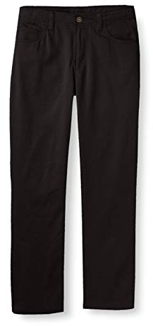Chaps Boys' School Uniform Stretch Twill 5 Pocket Pant, Black, 4