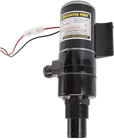 Fdit Waste Water Pump Rv Yacht Household Septic Kitchen Cutting Toilet High Garbage Pump Dc for Bathroom Sewage Cutting Trimming Wastewater Pump Dispensers (24V)