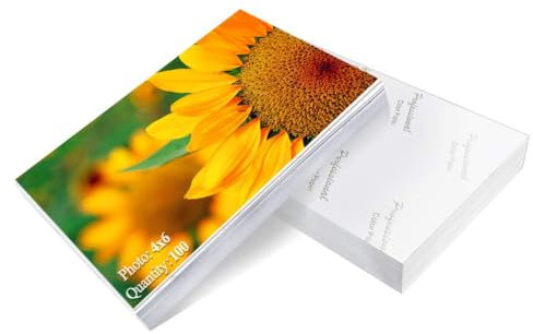 Vasemouh 100 Blatt Fotopapier 10x15 cm, 200g/m², Hochwertiges Glanzpapier für lebendige und klare Bilder, Perfekt für Fotodrucke und kreative Projekte