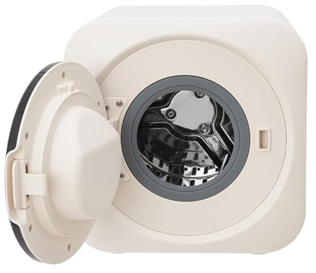 Waschen und Trocknen 2-in-1 Mini Waschmaschine Wäschetrockner 3.5L Intelligentes Touch mit Einlass und Abflussrohre, Waschen Automatisch Elektrischer Ablufttrockner für kleinen Gegenständen 28x25x28cm
