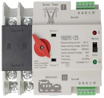 Interruttore di commutazione Interruttore di trasferimento automatico a doppia potenza 125A AC 220V(2P 125A 220V)