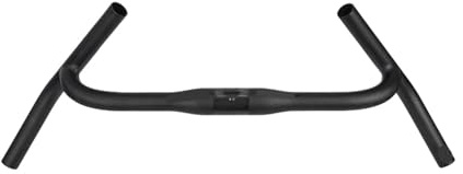 Generico Manubrio Carbon Modify Gravel H Big Flare Bar Cycle Cross Road MTB for Bici Bicicletta da Viaggio in Fibra(ZNIINO Logo 560mm)