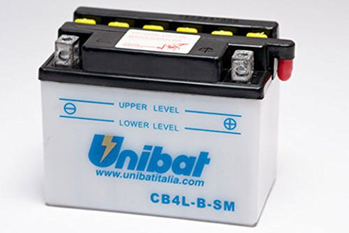 Unibat - Batería para moto y scooter CB4LBSM = CB4L-B-SM de 4 Ah y 12 V
