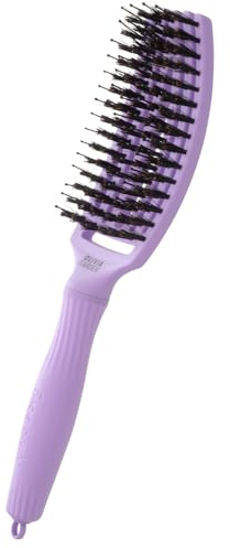 Olivia Garden Fingerbrush Care Iconic - Media - Lavender - Spazzola Districante in Setole di Cinghiale & Nylon per Capelli Sani e Brillanti