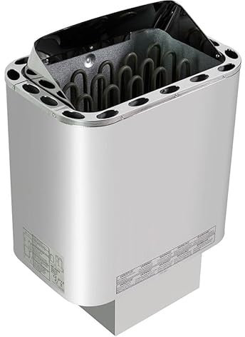 Well Solutions Edelstahl Saunaofen Next 9 kW - für finnische Sauna von 8-14 m³ - ohne Steine