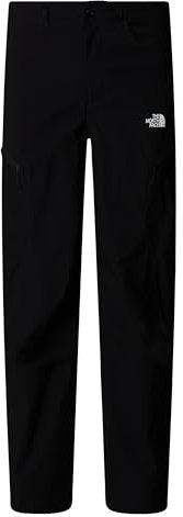 THE NORTH FACE - Exploration Regular Tapered Hose Herren - Leichte, schnell trocknende, Wasserabweisende Wanderhose - TNF Black - 42