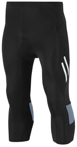 YIWEOG Gepolsterte Fahrradshorts für Herren, Mountainbike-Shorts, Hochelastische Outdoor-Reitbekleidung, Gepolsterte Fahrradshorts für Herren, Fahrradshorts (Grau)