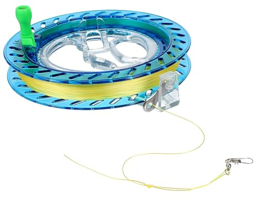 XPEX 1 Pezzo Bobina di Corde per Aquiloni,Ruota Aquilone, Avvolgicavo con Serratura, 300 m ad Alta Resistenza, Diametro 18 cm, Accessori per Aquiloni, Adatti per Adulti e Bambini