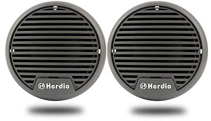 Herdio 3 Inch Heavy Duty Impermeabile Moto Impermeabile Marino Altoparlanti per Barca ATV UTV Trattore 140 W