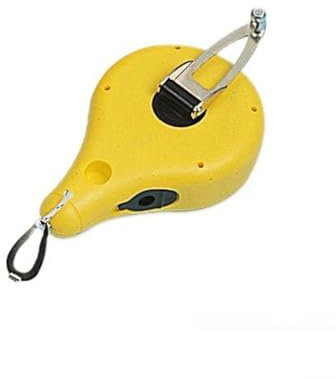 MONDELIN – Cordeau traceur Rondo-Line jaune 30 m – Boîtier robuste avec manivelle repliable – Outil de traçage professionnel pour maçonnerie et chantier