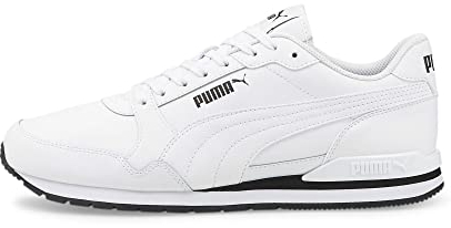 PUMA St Runner V3 L, Unisex-Sneaker – Erwachsene, Puma White Puma White Puma Black, 43 EU