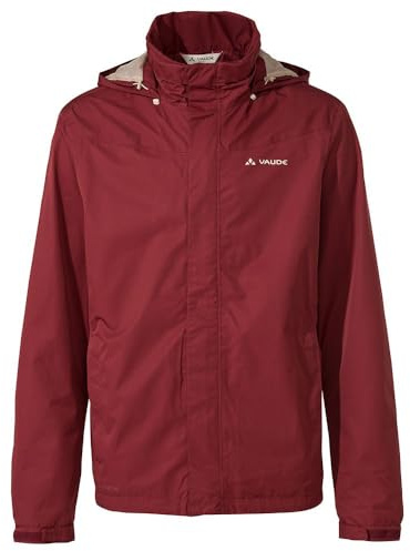 VAUDE Men's Escape Bike Light Jacket |Wasserdichte 2-Lagen Regenjacke - Winddicht, Atmungsaktiv & Leicht | Netzfutter | Kapuze im Kragen | Reflektierende Elemente | Eco Finish