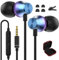 Écouteurs Filaire Intra-Auriculaires pour Samsung Galaxy A15 A14 A12 A23 A52S A72,Anti-Bruit Casque Jack 3,5MM,Ecouteurs 3.5 MM avec Microphone et Contrôle du Volume pour Redmi Note 13 12 Pro+ 11 11S
