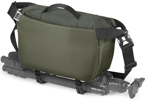 TAAOKA Schultertasche für SLR-Kamera und Zubehör, wasserdichte Kameratasche mit Stativhalterung, DSLR/SLR/Spiegellose Kameras Umhängetasche, Crossbody Kamerataschen für Fotografie (Dunkelgrün)