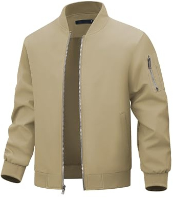Autsel Blouson Homme Mi Saison Veste Décontracté Vestes Bomber Manteaux | Printemps, Automne, Été, Sport, Jacket, Casual, Lightweight, Windbreaker, Clothing, Outerwear, Fashion