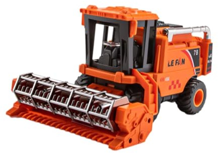 KIOALXZ Mietitrebbia giocattolo per bambini Il trattore giocattolo per bambini rende divertente l'apprendimento dell'agricoltura con funzionalità di, Arancia, 20x13.5x10.5 cm