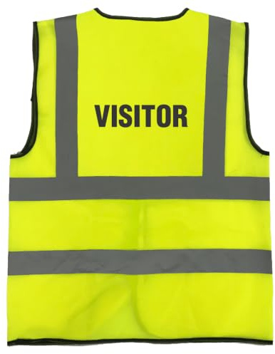 Supreme TTF Basic High-Visibility Safety Vest, Children's Unisex Yellow Medium Vest with Zipper Closure and Utility Pocket