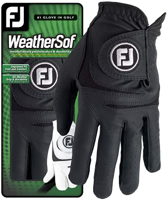 Footjoy 66248 Guante de Golf, Hombre, Negro, S