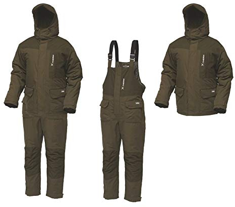 DAM Xtherm Winter Suit, 2-teiliger Deluxe-Thermoanzug und Kälteschutz in den Größen M-3XL, wasserdicht (8000mm Wassersäule), 100% Polyester (Größe L)