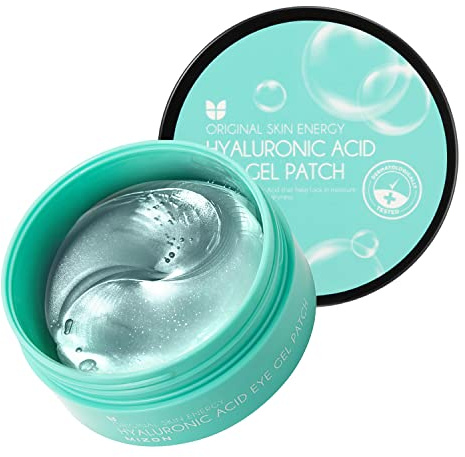 MIZON Triple Hyaluronic Acid Eye Gel Patches – Hydrogel Eye Masks with Seaweed Extract for Deep Hydration, Plumping & Soothing – 60 Pcs Under-Eye Treatment for Dryness & Fine Lines