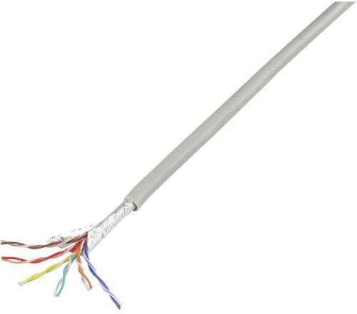 TRU COMPONENTS 1568142 Câble téléphone J-Y(ST) Y 6 x 2 x 0.60 mm gris 25 m